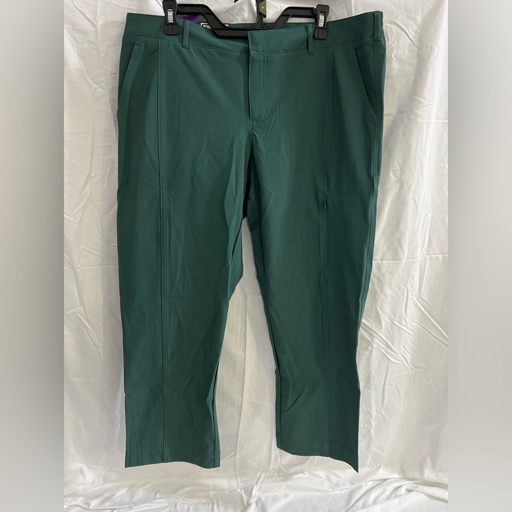 Kirkland Dark Green  Stretch Ankle Travel Pants #184